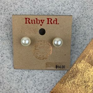 Ruby Rd. Jewelry - Ruby Rd. Faux pearl studded earrings Ruby Rd. Jewelry - Ruby Rd. Faux pearl studded earrings